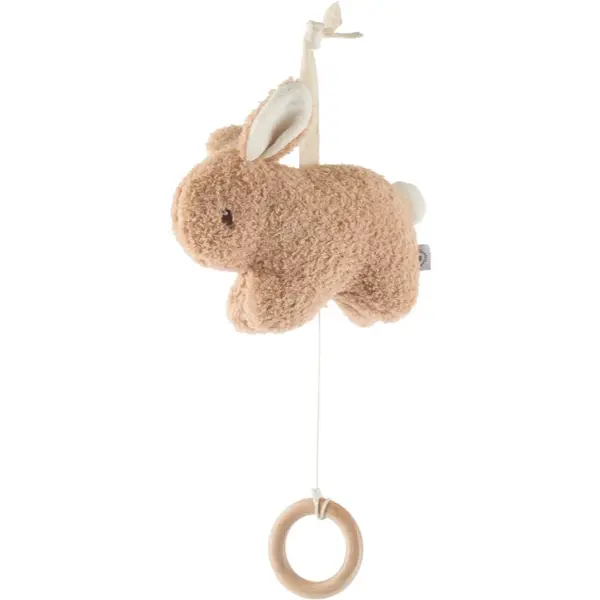 Bieco Bieco Musical Toy Bunny Fine kontrastna viseča igrača z melodijo 1 kos
