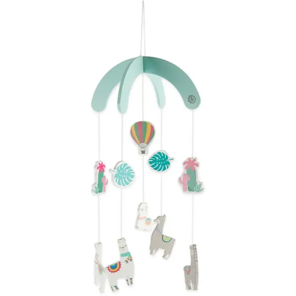 Bieco Bieco Wooden Mobile vrtiljak za posteljico 0 m+ Llama 1 kos