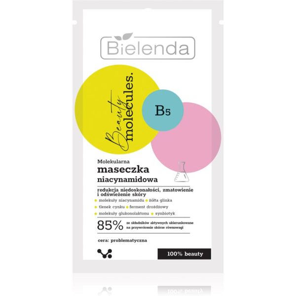 Bielenda Bielenda Beauty Molecules čistilna maska za obraz 8 g