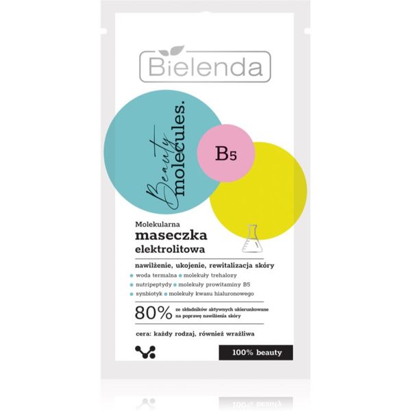 Bielenda Bielenda Beauty Molecules vlažilna maska za obraz s pomirjajočim učinkom 8 g