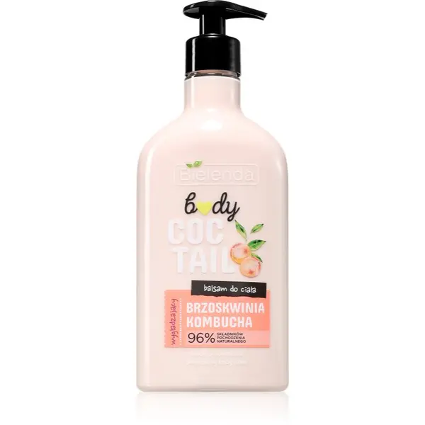 Bielenda Bielenda Body Coctail Peach + Kombucha vlažilni losjon za telo z revitalizacijskim učinkom 400 ml
