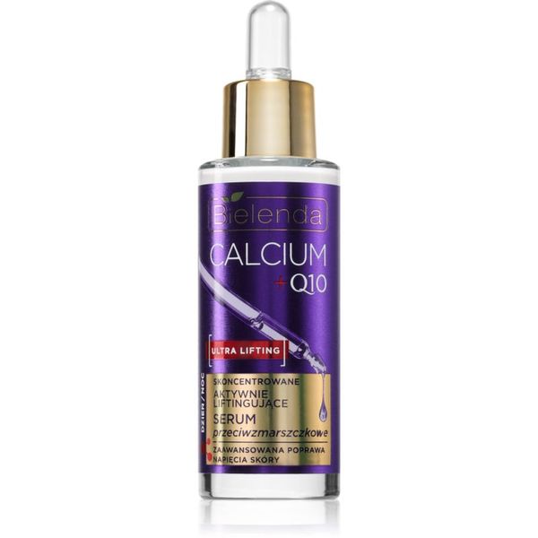 Bielenda Bielenda Calcium + Q10 Concentrated actively lifting anti-wrinkle serum day/night lifting serum za učvrstitev kontur obraza za dan in noč 30 ml