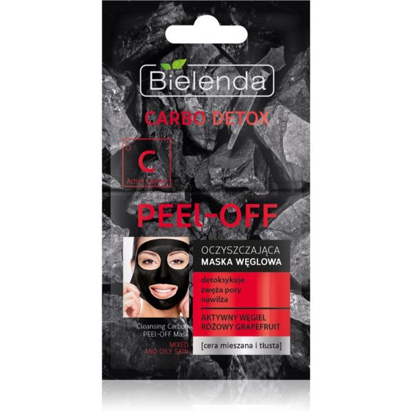 Bielenda Bielenda Carbo Detox Active Carbon luščilna maska za obraz z aktivnim ogljem za mastno in mešano kožo 2 x 6 g