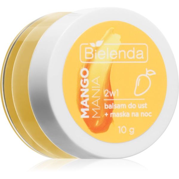 Bielenda Bielenda Lip Care Lip Balm + Night Mask balzam za ustnice z vonjem Mango Mania 10 g