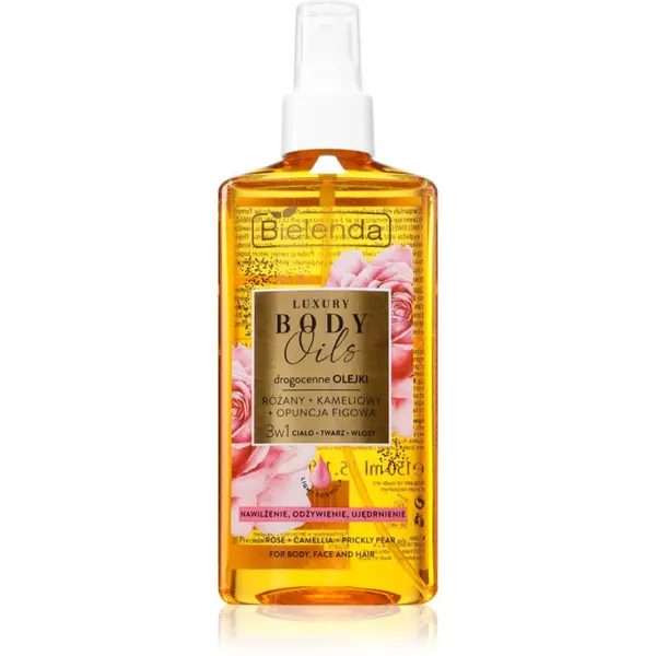 Bielenda Bielenda Luxury Body Oils Rose + Camellia + Prickly Pear olje za obraz, telo in lase 150 ml