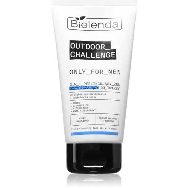 Bielenda Bielenda Only For Men Outdoor Challenge čistilni piling gel za obraz 150 g