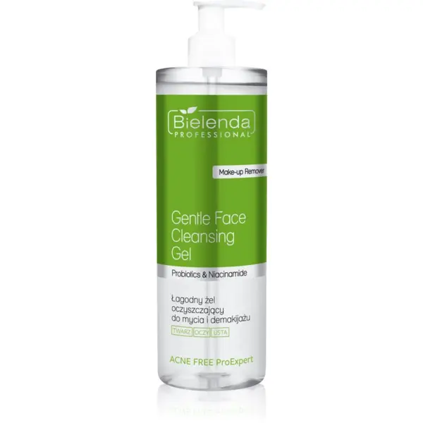 Bielenda Professional Bielenda Professional Acne Free ProExpert nežni čistilni gel za obraz in predel okoli oči 500 ml