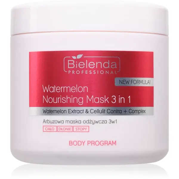 Bielenda Professional Bielenda Professional Body Program Watermelon Nourishing Mask 3in1 intenzivno vlažilna in hranilna maska za telo 600 ml