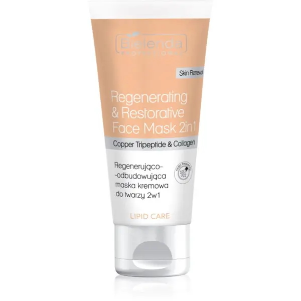 Bielenda Professional Bielenda Professional Lipid Care Regenerating & Restorative Face Mask 2in1 regeneracijska maska za obraz s kolagenom 150 ml