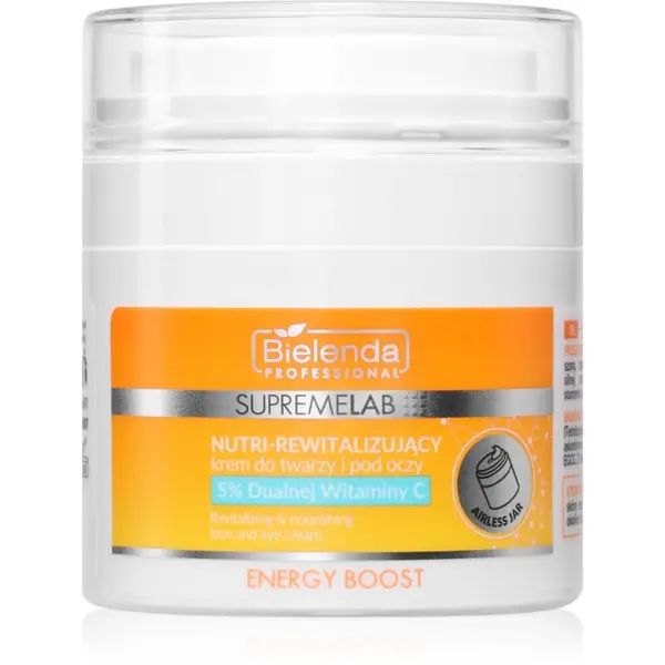Bielenda Professional Bielenda Professional Supremelab Energy Boost poživitvena krema za obraz in predel okoli oči 40 ml