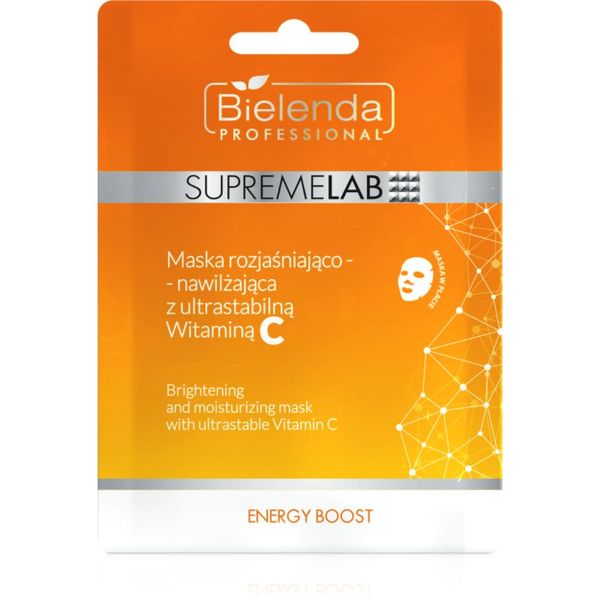 Bielenda Professional Bielenda Professional Supremelab Energy Boost revitalizacijska tekstilna maska z vitaminom C 1 kos