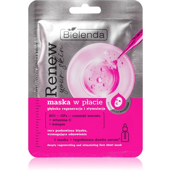 Bielenda Bielenda Renew Your Skin maska iz platna z regeneracijskim učinkom 18 g