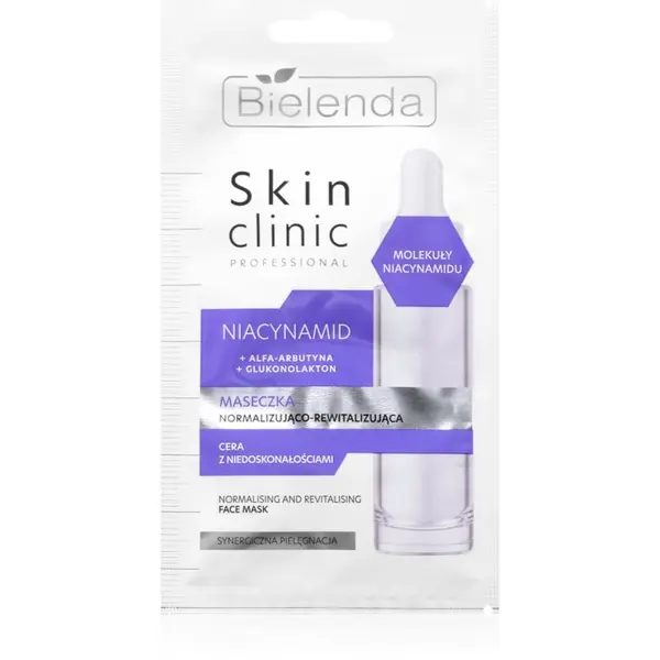 Bielenda Bielenda Skin Clinic Professional Niacinamide nočna revitalizacijska maska za obnovo kože za problematično kožo, akne 8 g