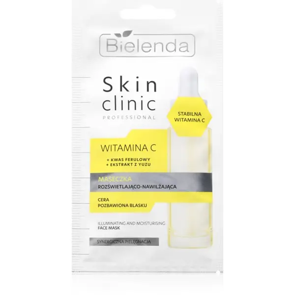Bielenda Bielenda Skin Clinic Professional Vitamin C posvetlitvena vlažilna maska za noč 8 g