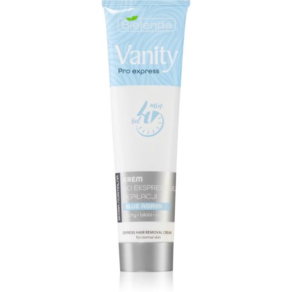 Bielenda Bielenda Vanity Pro Express depilacijska krema za roke, pazduhe in predel bikinija za suho kožo Blue Agava 75 ml