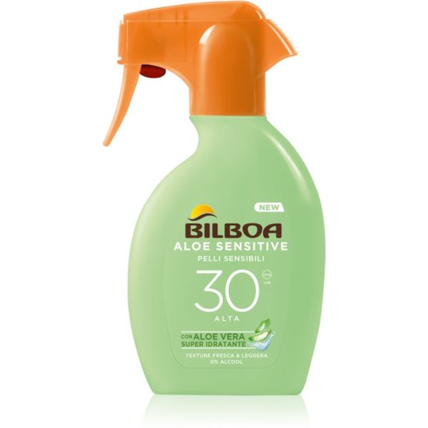 Bilboa Bilboa Aloe Sensitive pršilo za sončenje SPF 30 250 ml