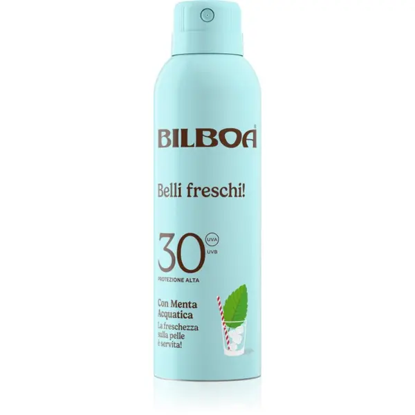 Bilboa Bilboa Belli Freschi pršilo za sončenje z meto SPF 30 150 ml