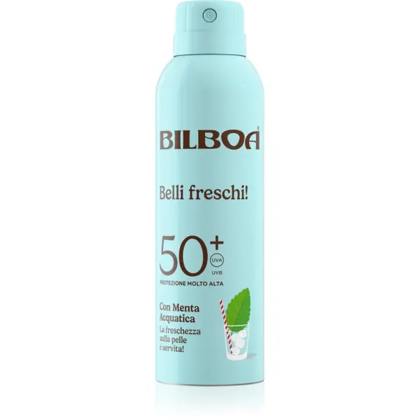 Bilboa Bilboa Belli Freschi pršilo za sončenje z meto SPF 50+ 150 ml