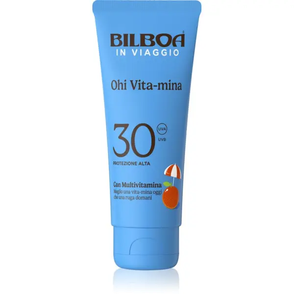 Bilboa Bilboa Ohi Vitamina Travel krema za sončenje z vitamini SPF 30 75 ml