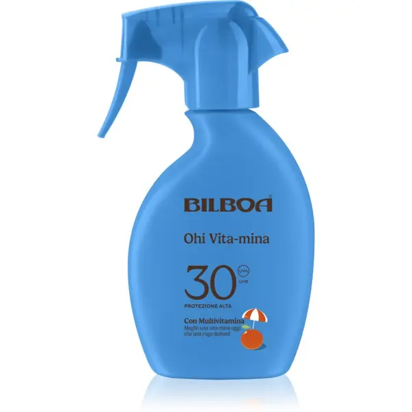 Bilboa Bilboa Ohi Vitamina Trigger pršilo za sončenje z vitamini SPF 30 250 ml