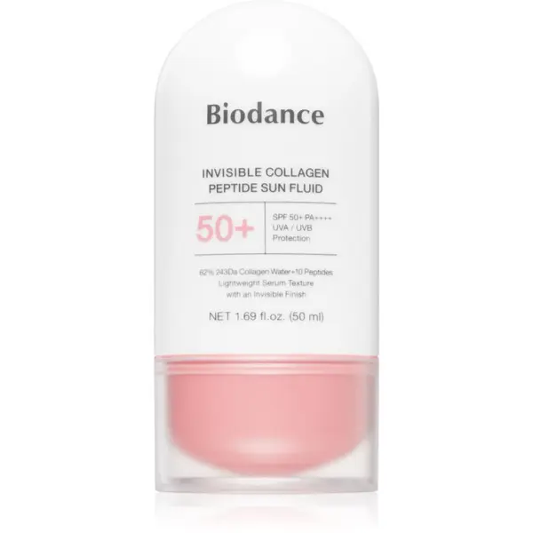 Biodance Biodance Invisible Collagen Peptide Sun Fluid emulzija za sončenje s kolagenom SPF 50+ 50 ml
