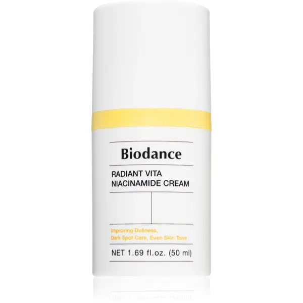Biodance Biodance Radiant Vita Niacinamide Cream vlažilna in hranilna krema za posvetlitev in zgladitev kože 50 ml