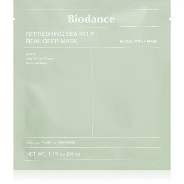 Biodance Biodance Refreshing Sea Kelp Real Deep Mask intenzivna hidrogelna maska z izvlečki morskih alg 1 kos