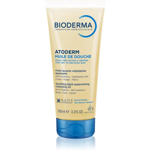 Bioderma Bioderma Atoderm Shower Oil visoko hranilno pomirjajoče olje za prhanje za suho in razdraženo kožo 100 ml