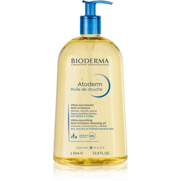 Bioderma Bioderma Atoderm Shower Oil visoko hranilno pomirjajoče olje za prhanje za suho in razdraženo kožo 1000 ml