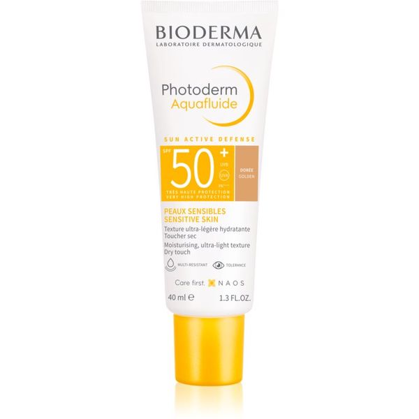 Bioderma Bioderma Photoderm Aquafluid zaščitni tonirani fluid za obraz SPF 50+ odtenek Golden 40 ml