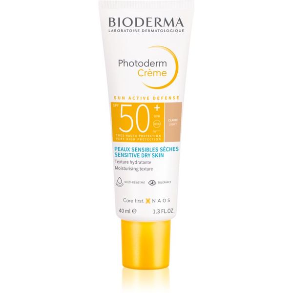Bioderma Bioderma Photoderm Créme zaščitna tonirana krema za obraz SPF 50+ odtenek Light 40 ml