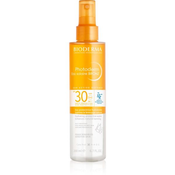 Bioderma Bioderma Photoderm Eau solaire BRONZ samoporjavitveno pršilo z bronz učinkom SPF 30 200 ml