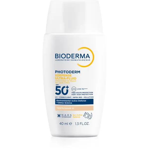 Bioderma Bioderma Photoderm XDefense Tinted zaščitni tonirani fluid za obraz SPF 50+ odtenek 01 Very Light 40 ml