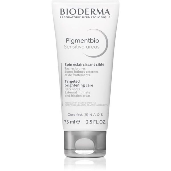 Bioderma Bioderma Pigmentbio Sensitive Areas belilna krema za obraz in občutljive predele 75 ml