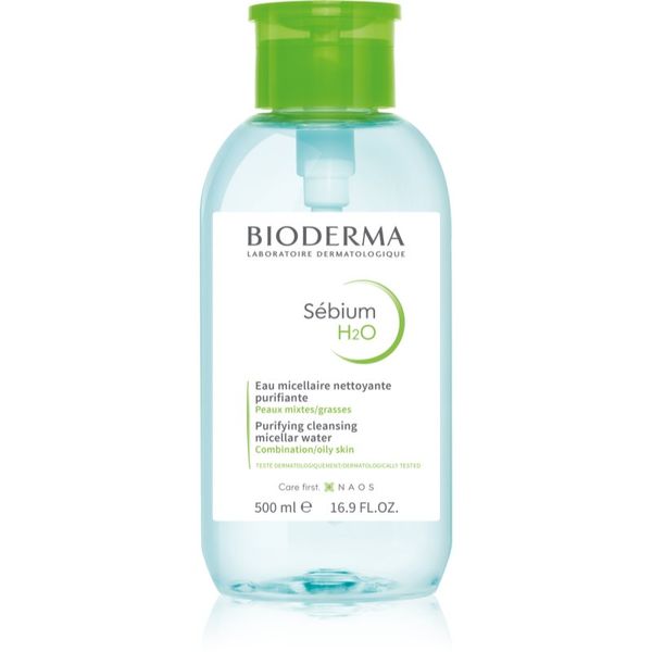 Bioderma Bioderma Sébium H2O micelarna voda za mešano in mastno kožo z dozirno črpalko 500 ml