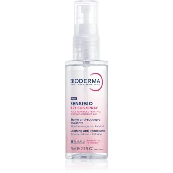 Bioderma Bioderma Sensibio AR+ SOS Spray pomirjajoče pršilo proti rdečici na obrazu 70 ml