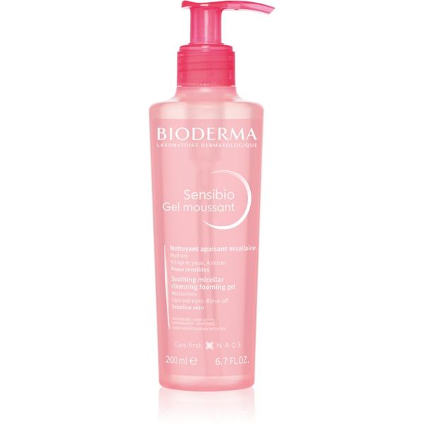 Bioderma Bioderma Sensibio Gel Moussant nežni pomirjevalni in čistilni gel za odstranjevanje ličil 200 ml