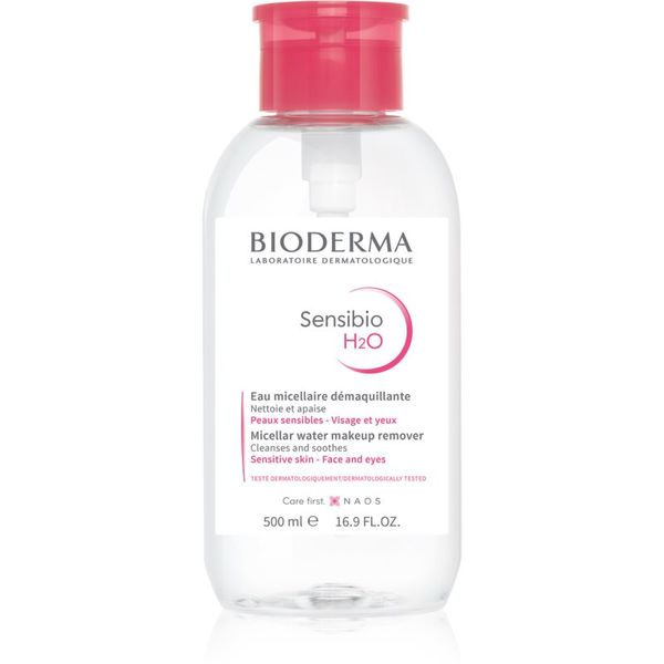 Bioderma Bioderma Sensibio H2O micelarna voda za občutljivo kožo z dozirno pumpico 500 ml