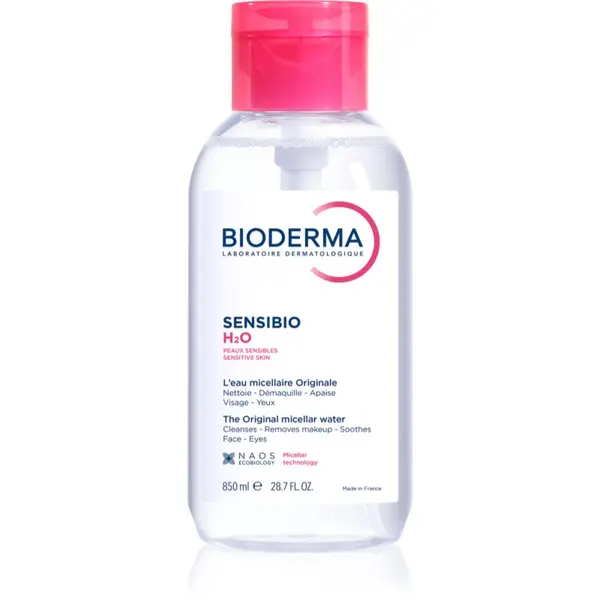 Bioderma Bioderma Sensibio H2O micelarna voda za občutljivo kožo z dozirno pumpico 850 ml