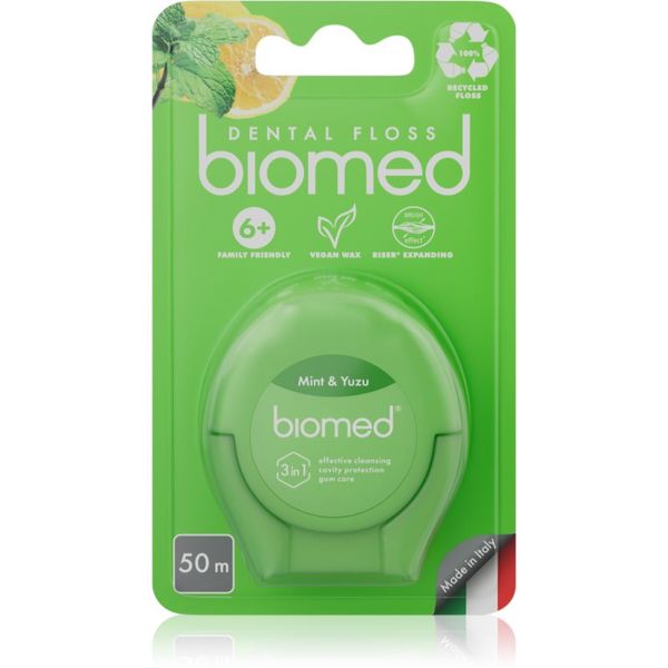 Biomed Biomed Dental Floss zobna nitka Mint and Yuzu 50 m