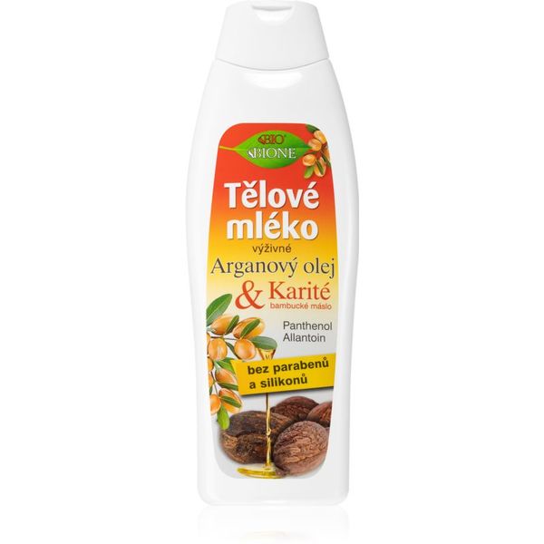 Bione Cosmetics Bione Cosmetics Argan Oil + Karité hranilno mleko za telo 500 ml