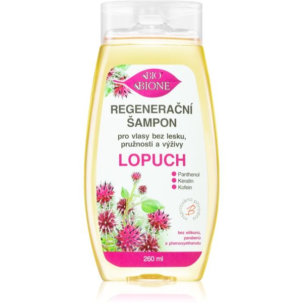 Bione Cosmetics Bione Cosmetics Burdock regeneracijski šampon za sijaj in mehkobo las 260 ml