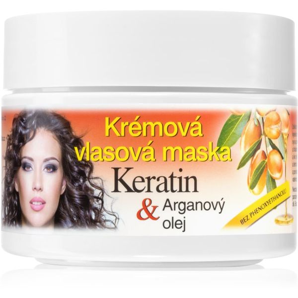 Bione Cosmetics Bione Cosmetics Keratin + Argan regeneracijska maska za lase 260 ml