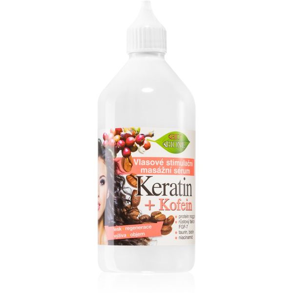 Bione Cosmetics Bione Cosmetics Keratin + Kofein serum za okrepitev in rast las 215 ml