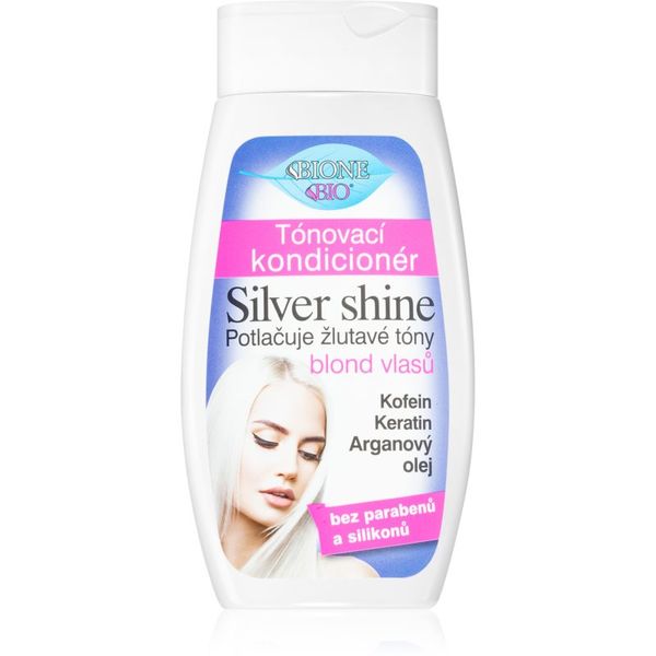 Bione Cosmetics Bione Cosmetics Silver Shine vlažilni balzam za nevtralizacijo rumenih odtenkov 260 ml