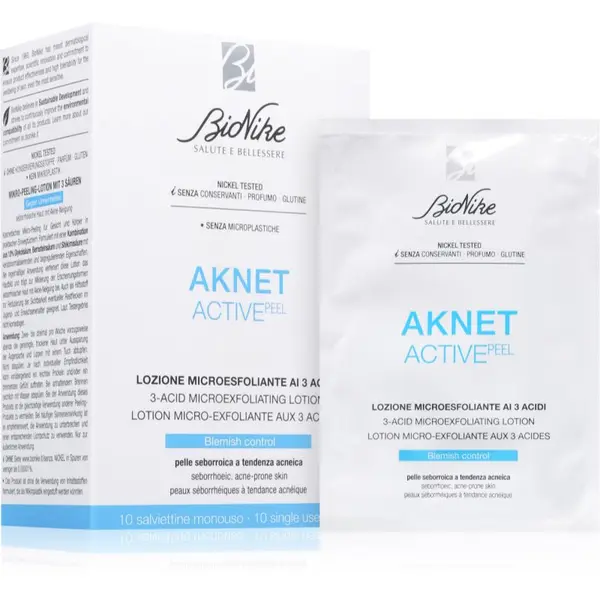BioNike BioNike Aknet ACTIVEpeel eksfoliacijski robčki za obraz 20 kos