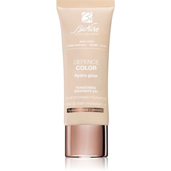 BioNike BioNike Color Hydra Glow vlažilni tekoči puder za dolgoobstojen učinek odtenek 102 Creme 30 ml