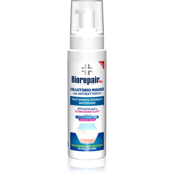 Biorepair Biorepair Plus Collutorio Mousse ustna voda proti zobnim oblogam 200 ml