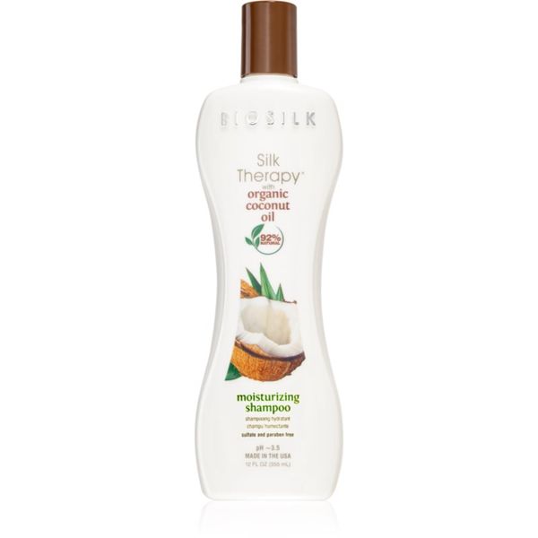 Biosilk Biosilk Silk Therapy Natural Coconut Oil vlažilni šampon s kokosovim oljem 355 ml