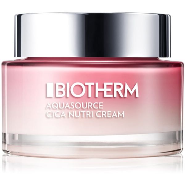 Biotherm Biotherm Aquasource Cica Nutri hranilna vlažilna krema za suho in zelo suho občutljivo kožo 75 ml